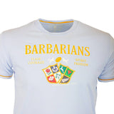 T-shirt bleu clair Barbarians ARGENTINE (Zoom poitrine)