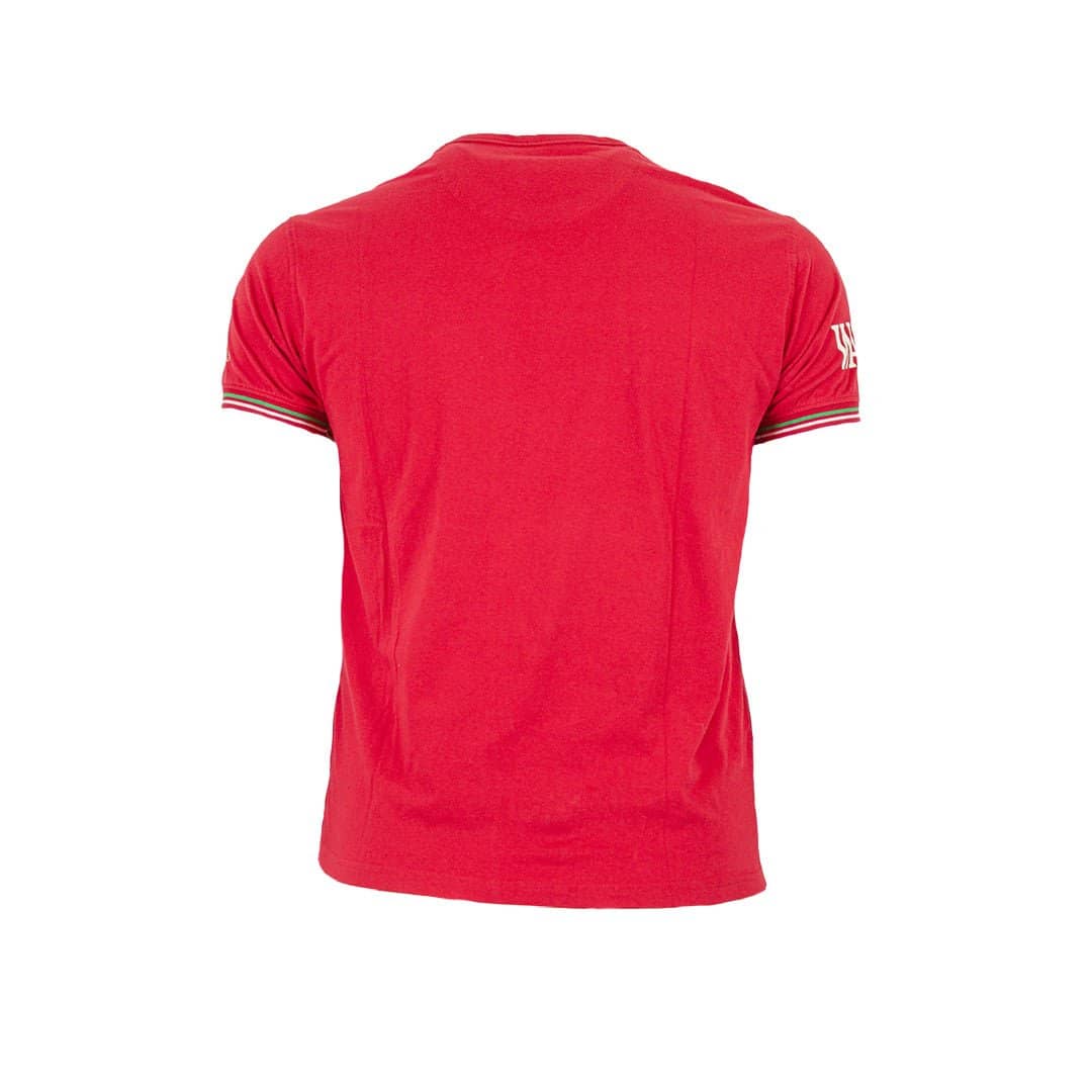 T-shirt rouge Barbarians PAYS DE GALLES (Vue de dos)