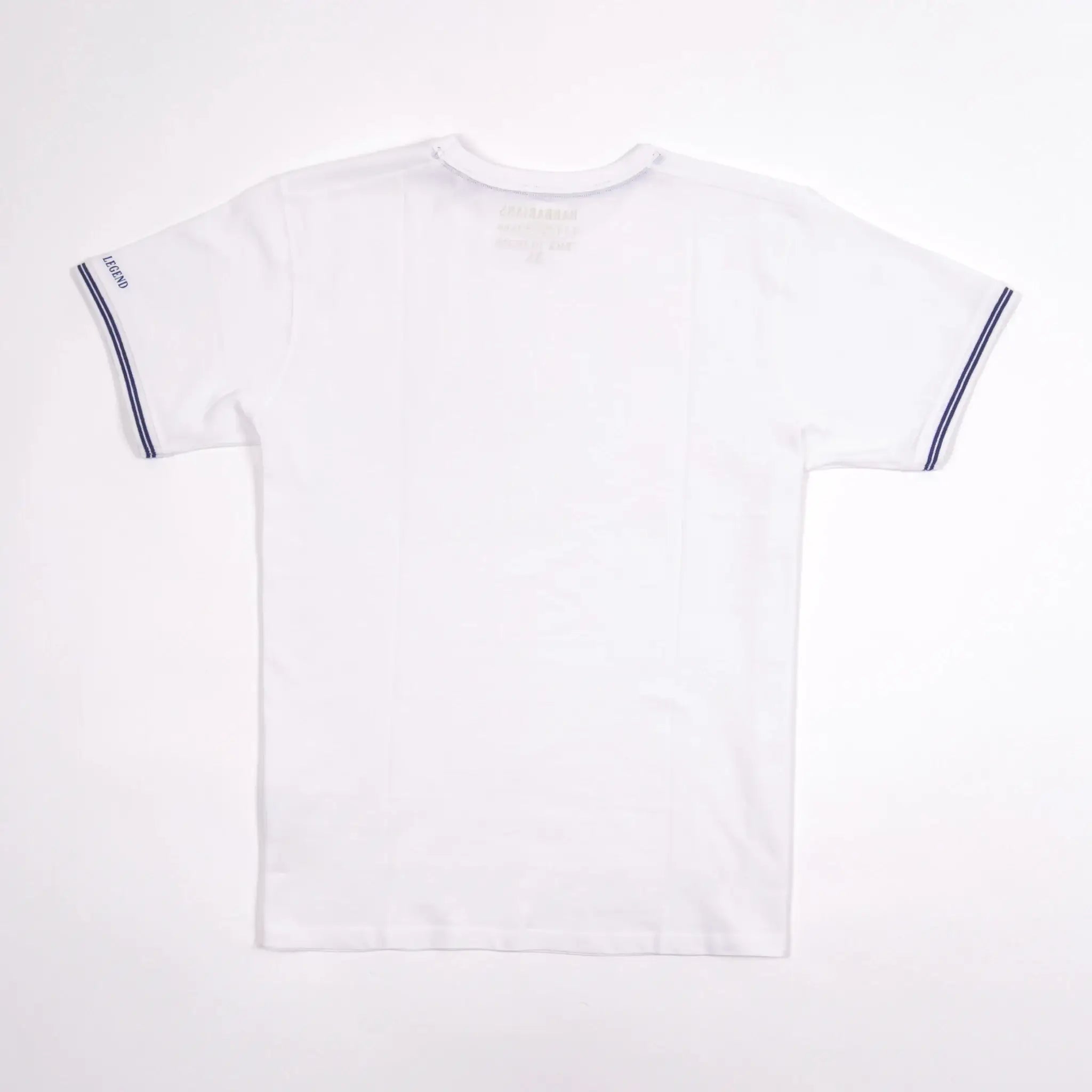 T-shirt blanc col rond Barbarians BACK TO LEGEND (vêtement à plat de dos)