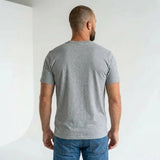 T-shirt homme gris chiné col rond BACK TO LEGEND 