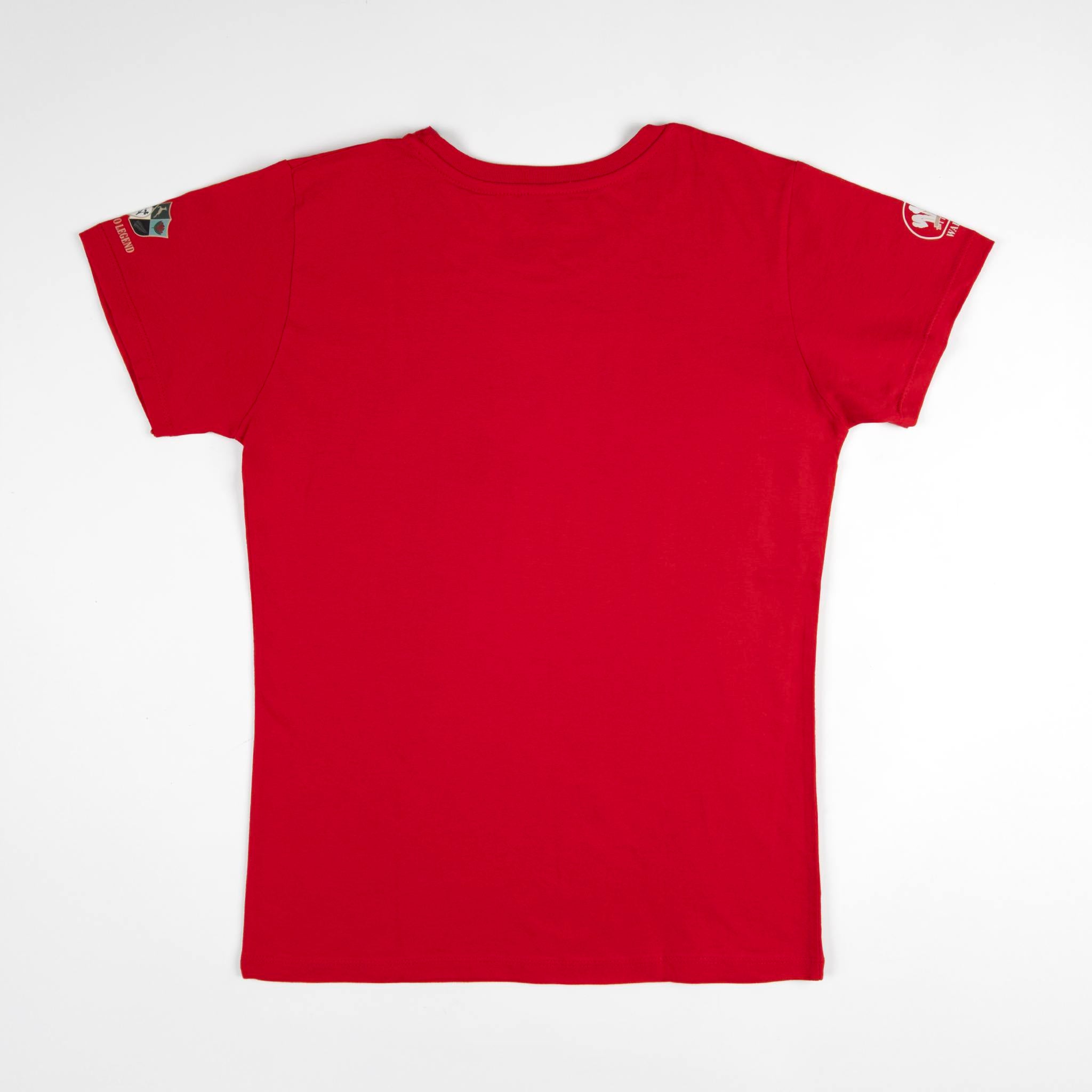 T-shirt Barbarians rouge à manches courtes pour femme BACK TO LEGEND (vêtement de dos)