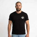 T-shirt manches courtes XV Barbarians noir pour homme - BACK TO LEGEND