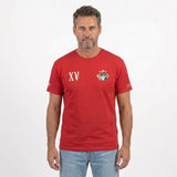 T-shirt manches courtes XV Barbarians rouge pour homme - BACK TO LEGEND