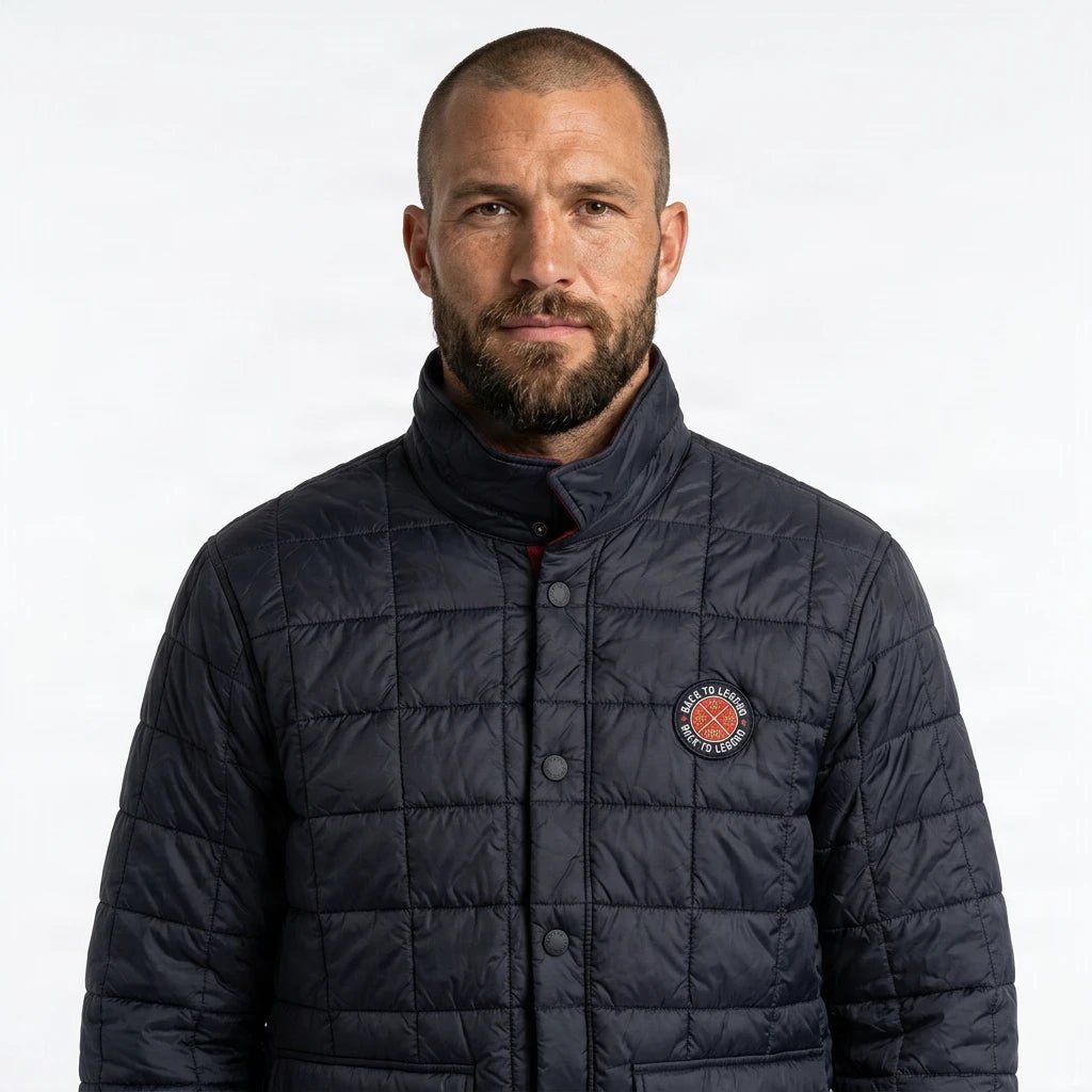 Veste matelassée bleu marine pour hommes BACK TO LEGEND