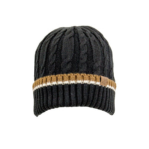 Bonnet tricoté noir