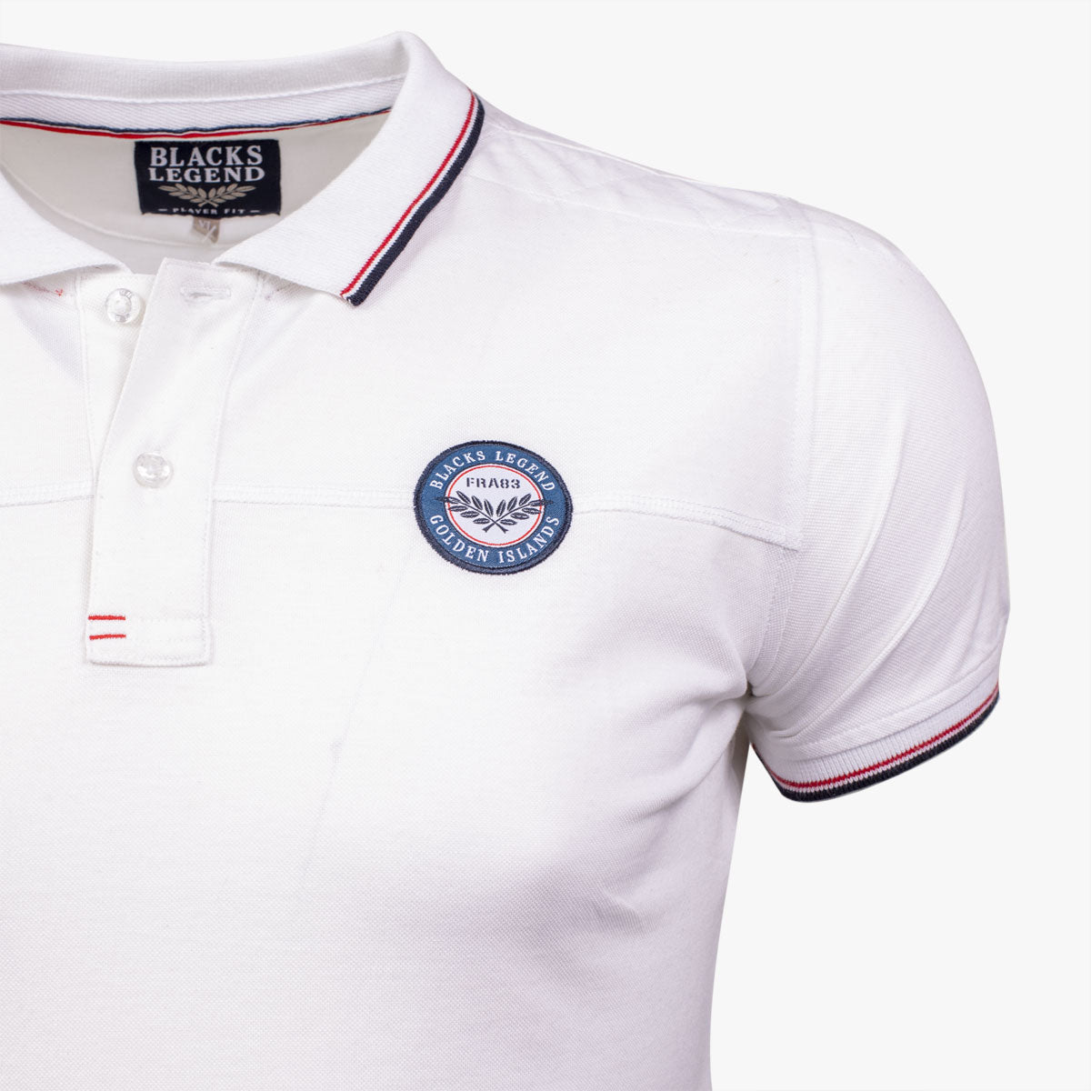 White Nautical polo shirt