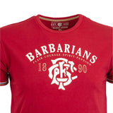 T-shirt Barbarians rouge - Détail impression avant