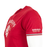 T-shirt Barbarians rouge - Détail impression sur la manche