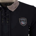 Maillot De Compression Rembourré Noir Pour Jeunes - Protection Football, Basket, Rugby - Manches Longues Avec Mousse Nid D'abeille - Pour Gardien De But Et Sports De Contact - 4