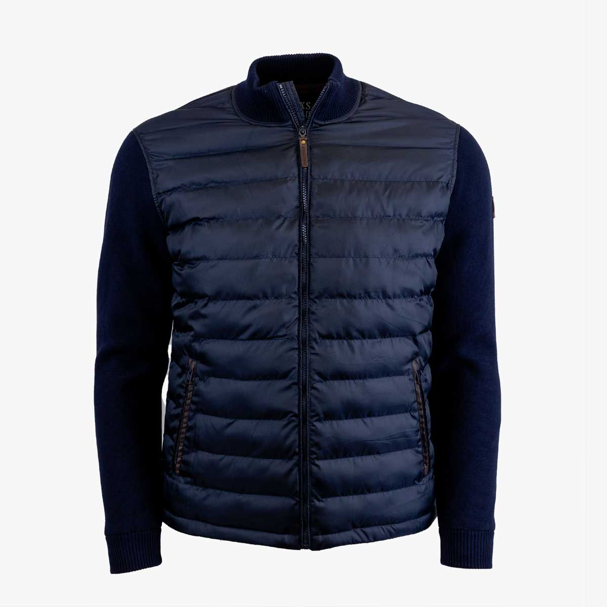 Blouson Bi-Matière Bleu Marine A722BL10-BL9-S - Blacks Legend