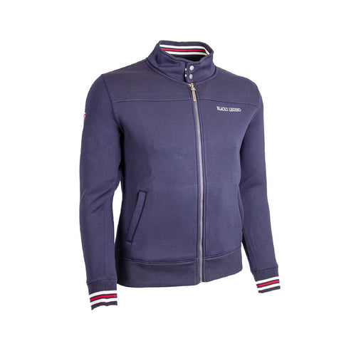 Blouson bleu marine effet néoprène Blacks Legend