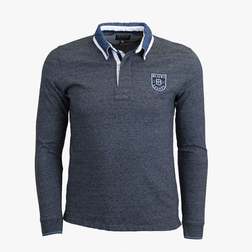 Polo Manches Longues Bleu Chiné A722PL06-BL8-S - Blacks Legend