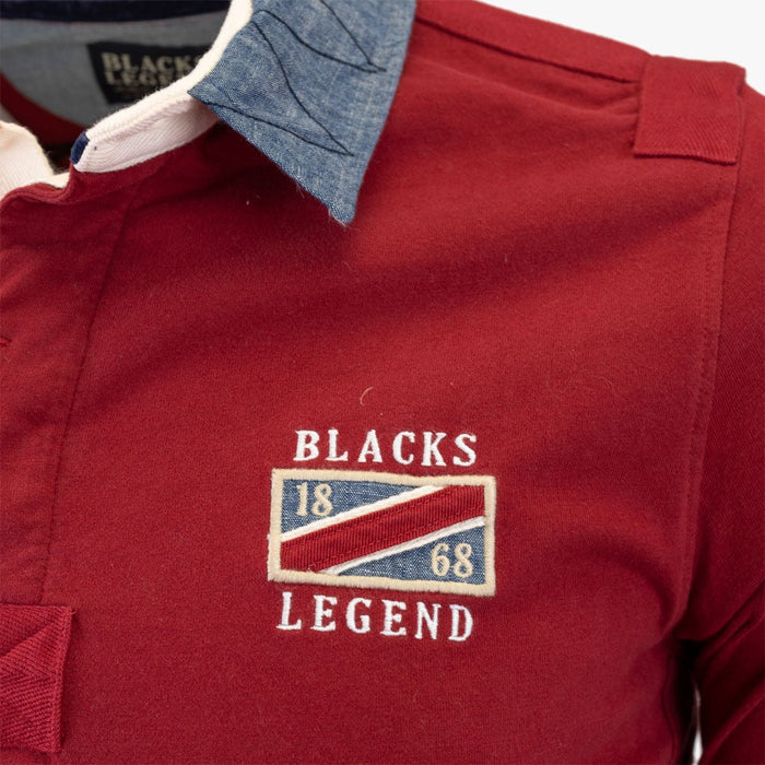 Polo Manches Longues Rugby - Rouge A722PL13-RO8-S - Blacks Legend