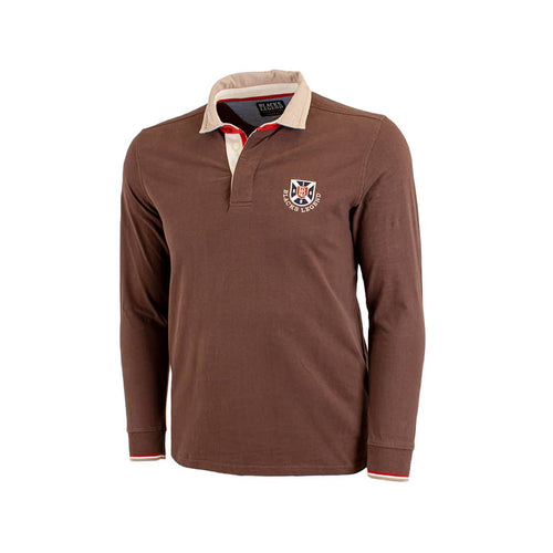 Polo marron à manches longues Blacks Legend