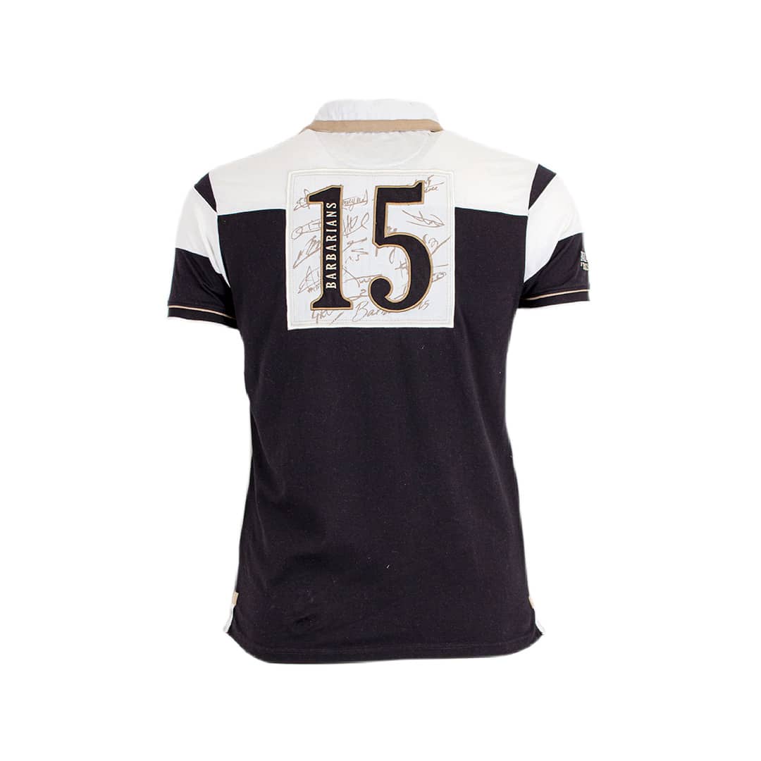 Polo bleu et blanc Barbarians n°15 – Blacks Legend Polo bleu et blanc Barbarians n°15 – Blacks Legend