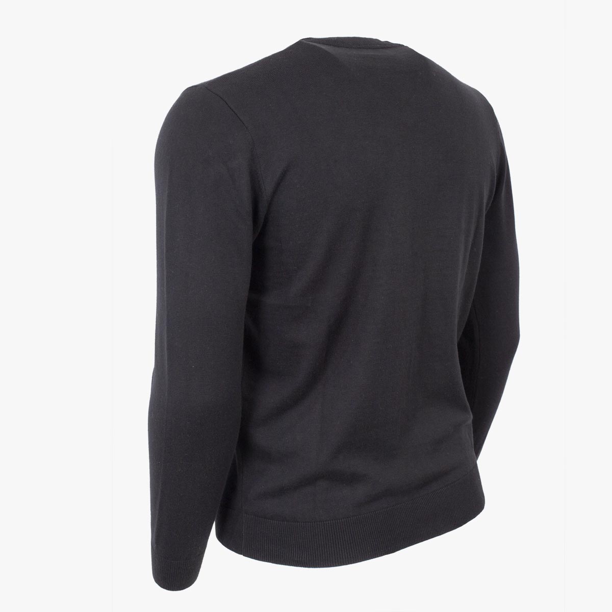 Pull Col V - Cachemire et Coton A612KN20-NO9-M - Blacks Legend