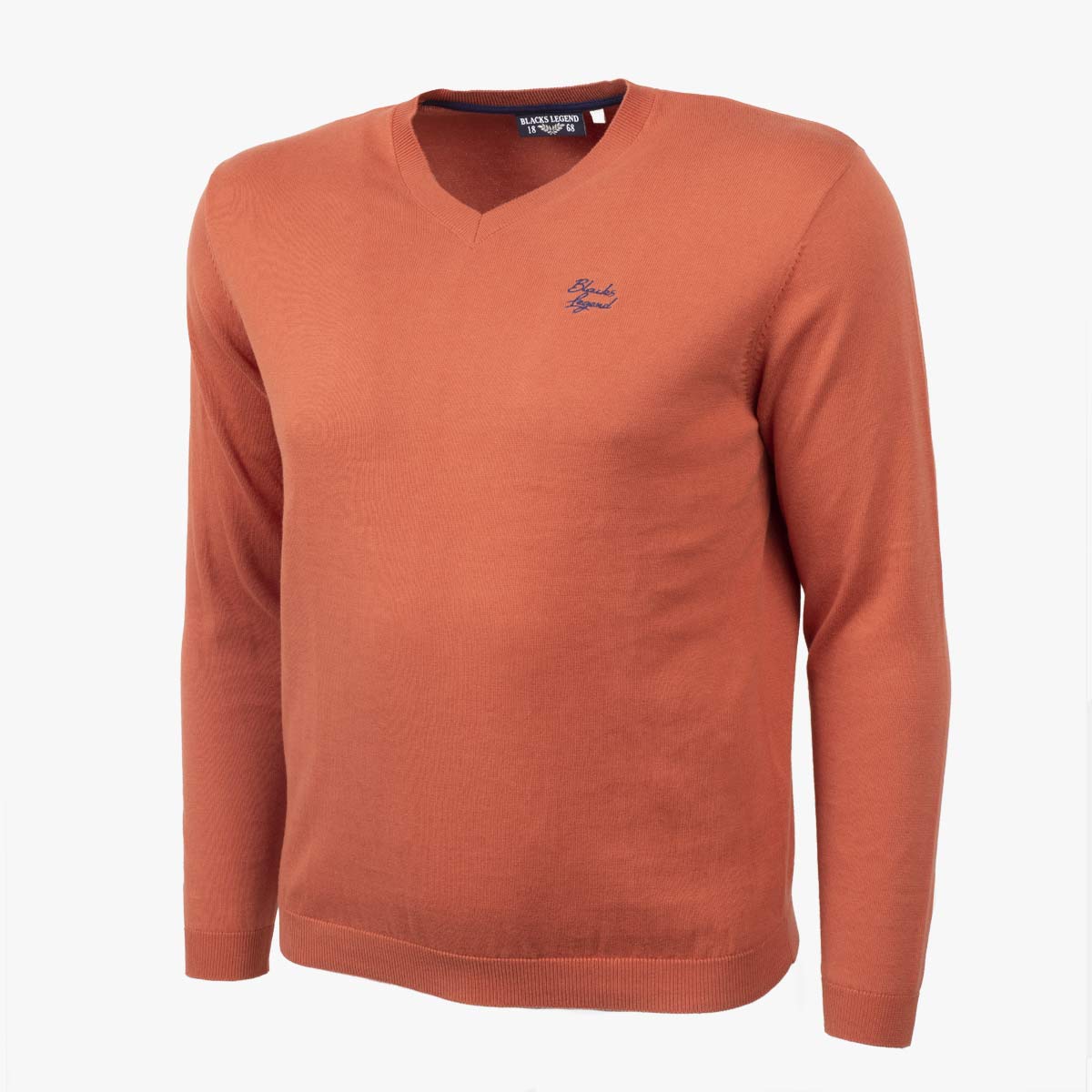 Pull Coton Col V - Orange A122KN01-OR2-S - Blacks Legend