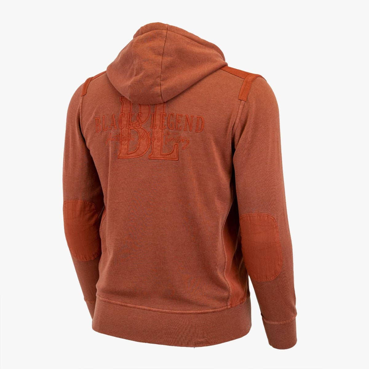 Sweat à capuche full-zip orange - Blacks Legend (Vue de dos)