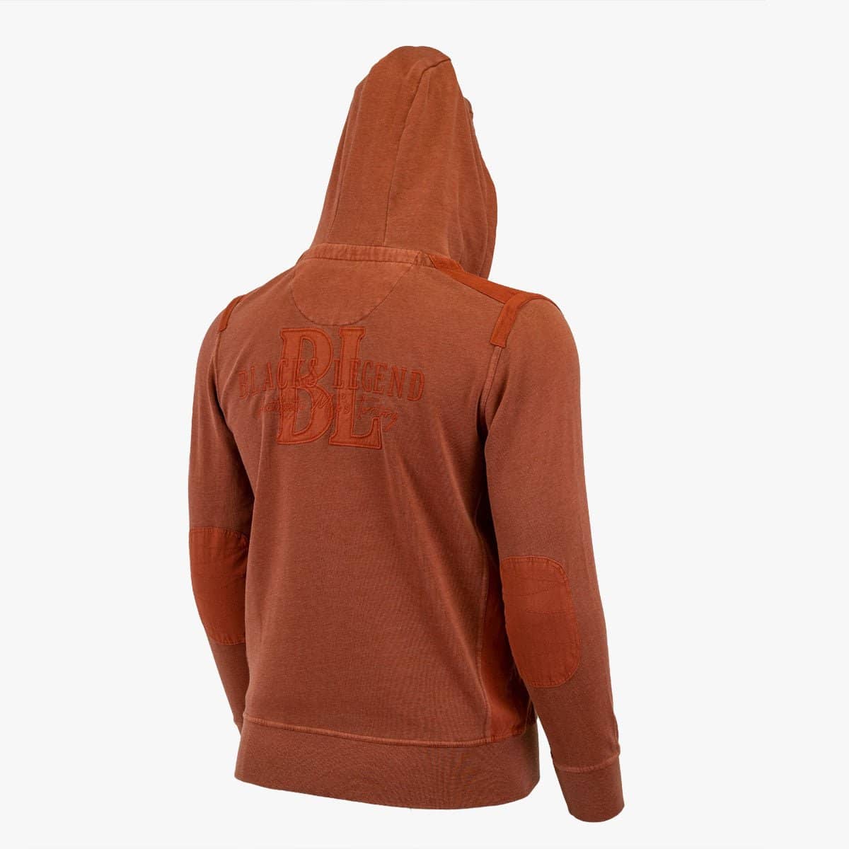 Sweat à capuche full-zip orange - Blacks Legend (Vue arrière)