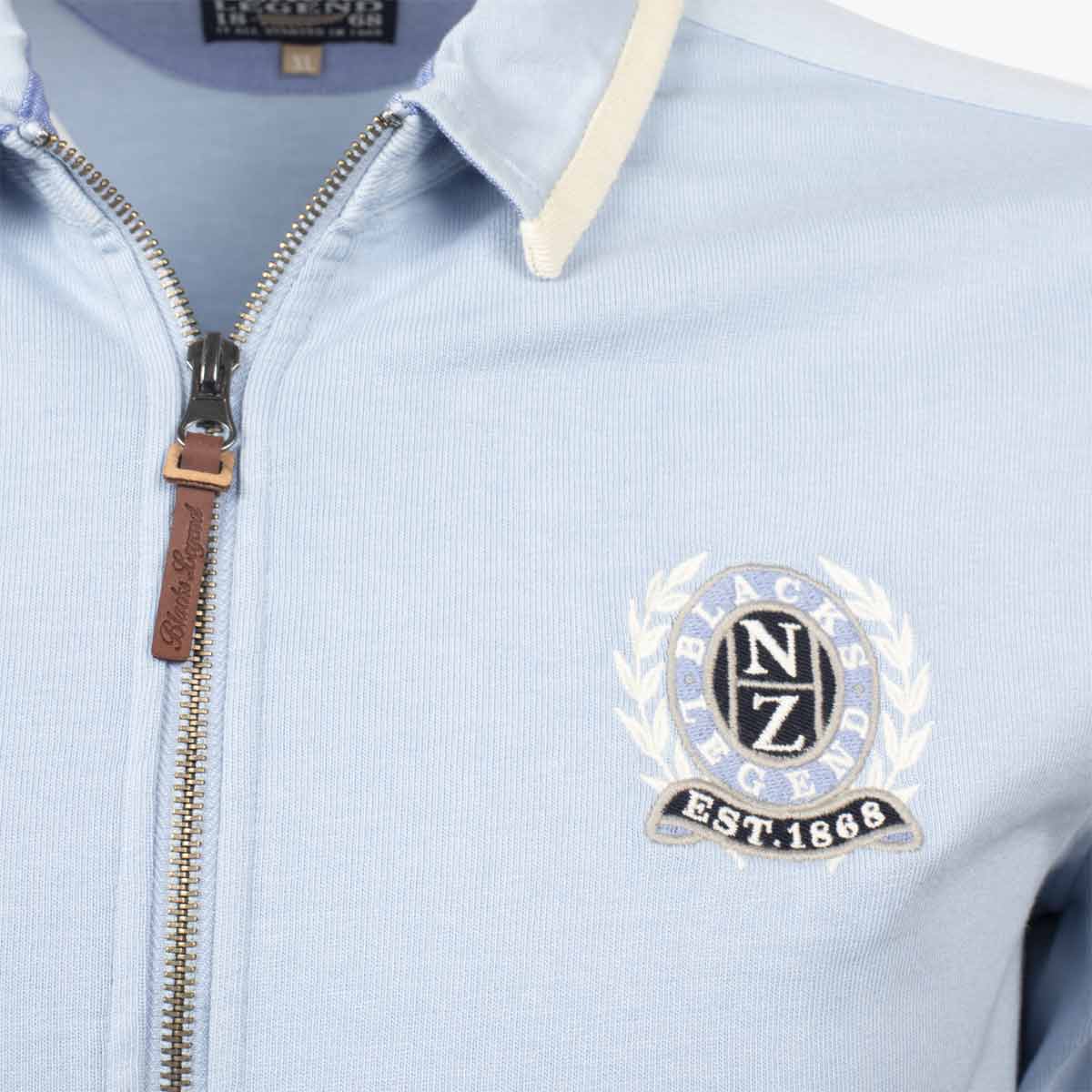 Sweatshirt Col Polo - Bleu Ciel A021SW03-BL2-S - Blacks Legend