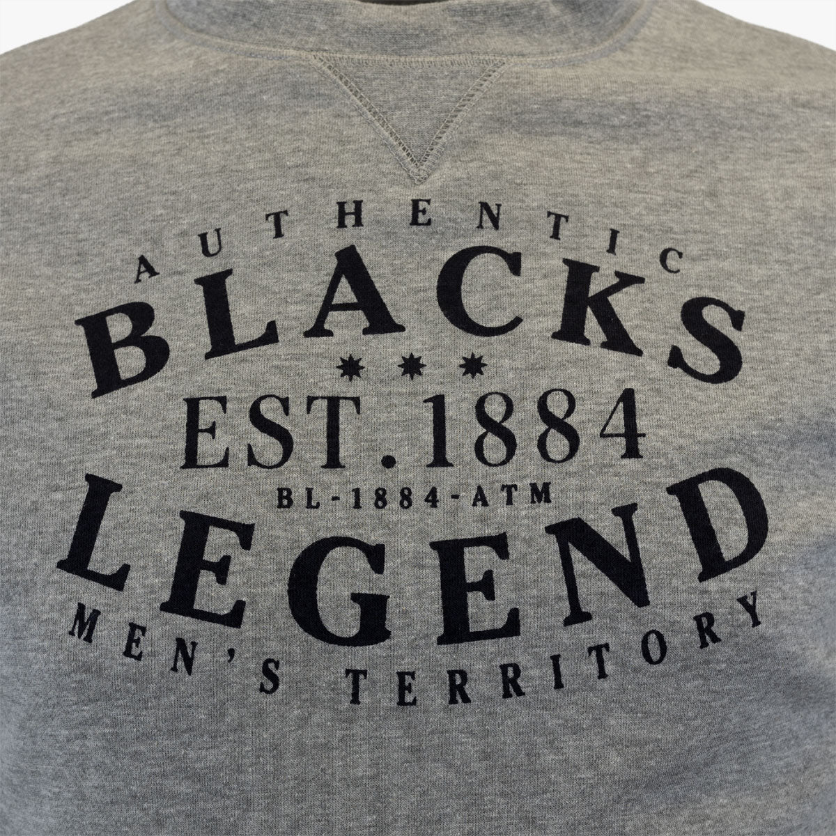 Sweatshirt Col Rond Gris A722SW10-GR6-M - Blacks Legend