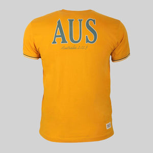 T-shirt jaune Barbarians AUSTRALIE - Blacks Legend (Vue de dos)