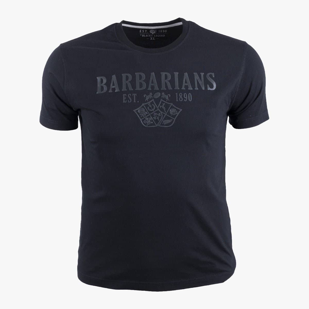 T-shirt noir Barbarians col rond - Blacks Legend