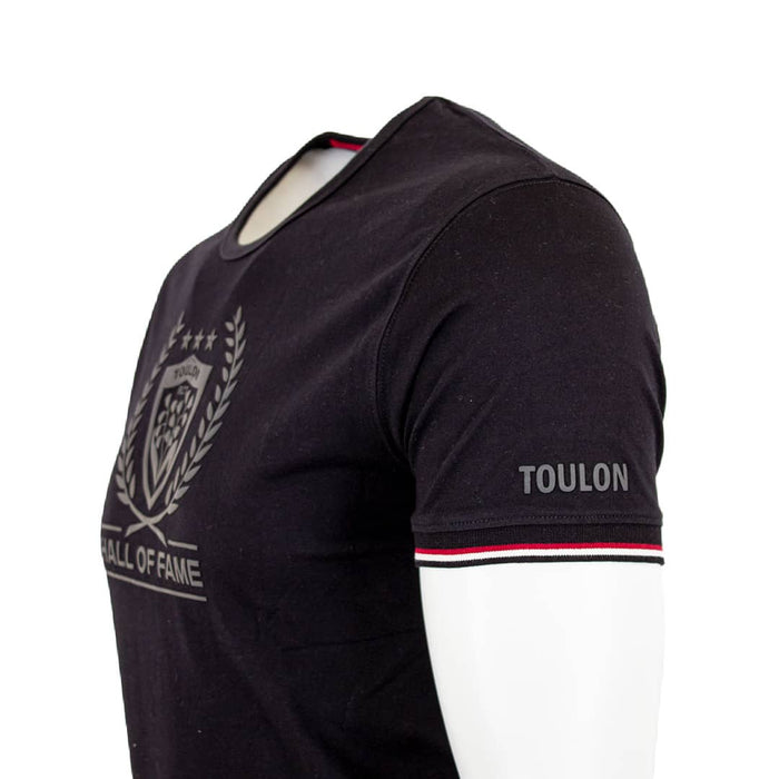 T-shirt noir TOULON RCT Hall Of Fame (Vue du profil gauche)