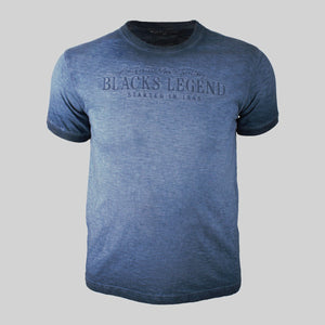 tee-shirt manches courtes bleu A223TC02-BL6-S#48745 - Blacks Legend